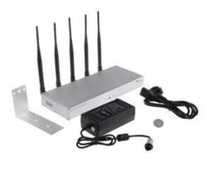 China 2G / 3G Desktop Cell Phone Signal Jammer 5 Antenna For Conference Room for sale