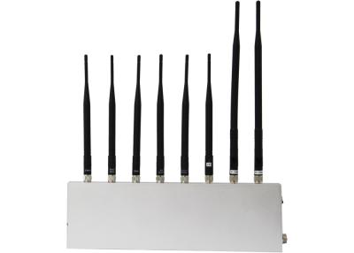 China Cell Phone Signal Jammer + GPS + WIFI + Walkie Talkie / Wireless Earphone (8 antennas) for sale