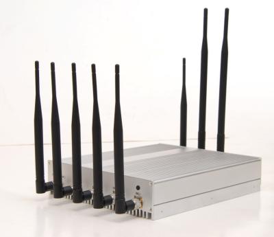 China 3G GPS Bluetooth Full-band Wireless Cell Phone Signal Jammer With 8 Antenna for sale
