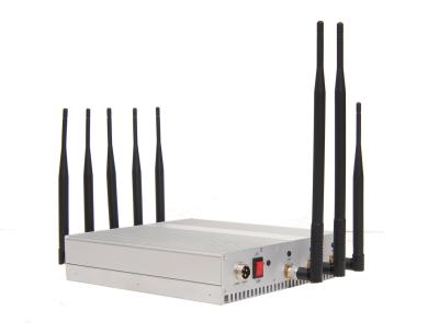China 9 Band 16W Cellphone Remote Control Jammer / Blocker 34dBm , 8 Antenna for sale