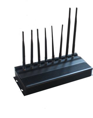 China 8 Band Multifunctional Cell Phone Signal Jammer , WIFI / 4G / 3G Mobile Phone Blocker for sale