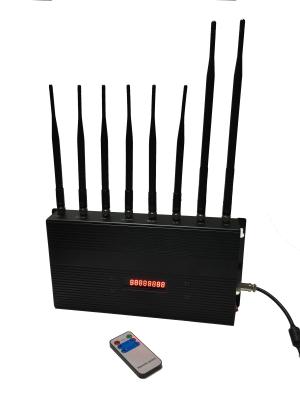 China Cell Phone Signal Remote Control Jammer EST-502C8 12W 8 Omni Directional Antennas for sale