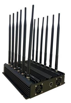 China Optional IoT Smart Management Software Control EST-804F12 12 Bands Cell Phone 2G 3G 4G 5G WIFI Signal Jammer for sale