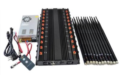 China 1 - 40m Jamming Range Cell Phone Signal Jammer EST-502F22 22 Bands 44W Total Output for sale