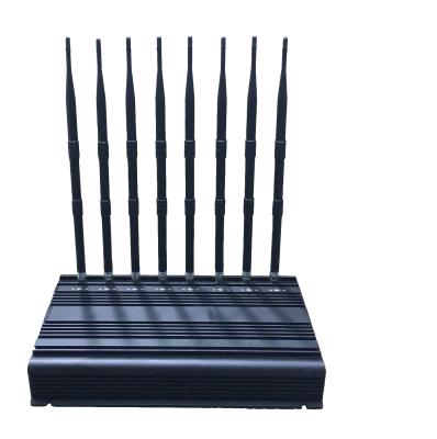 China Car Charging 8 Antennas 5G GPS Signal Jammer 16W for sale