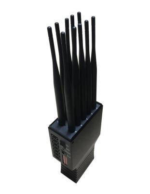 China 1W 10 Antenna 4500mAh Walkie Talkie Signal Jammer for sale