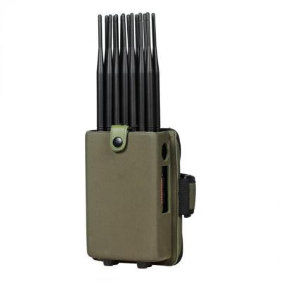 China 4500mAh WIFI GPS Portable Cell Phone Jammer 18 Antennas 2G 3G 4G 5G for sale