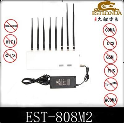 China Indoor 34dBm 8 Antennas Cell Phone Signal interrupter For School for sale