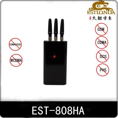 China Security 3G Portable Cell Phone Jammer 25dBm CDMA / GSM Blocker for sale