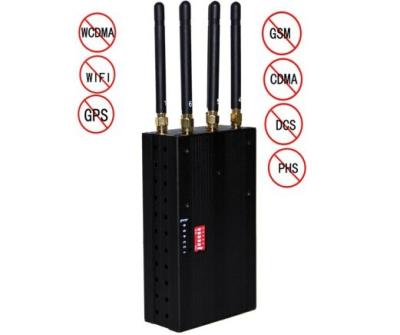 China Library 808HI Portable Cell Phone Jammer GPS WIFI 3G Blocker 30dBm for sale