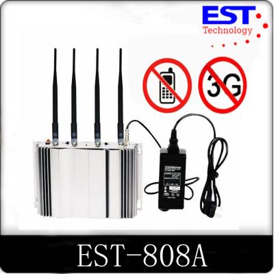 China 3G Cell Phone Signal Jammer Blocker EST - 808A 2100 - 2200MHZ Frequency for sale