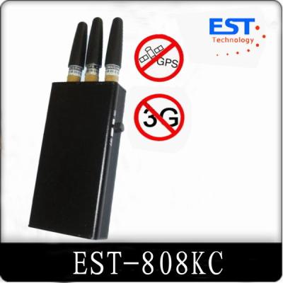 China High Power GPS Signal Jammer / mobile phone signal isolator 3 Antenna for sale