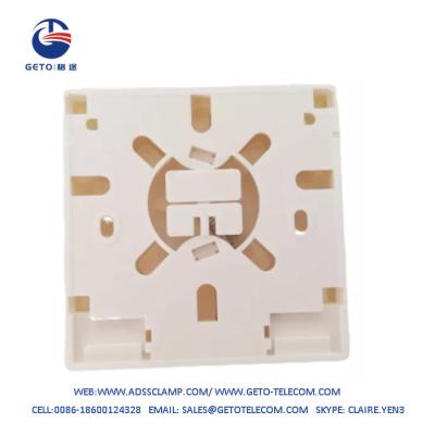 China OEM ODM Fiber Optic Socket Wall Outlet 86×86×25mm en venta