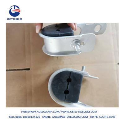 China Hot Dip Galvanized Suspension Clamp For Steel Straps & Bolts à venda