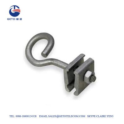 China ISO 9001 Galvanized Steel 2mm Fiber Drop Wire Clamp , Mid Span Clamp for sale