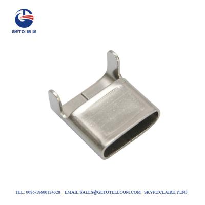 China SS201 6.4mm 0.38mm 50M Stainless Steel Clip for sale