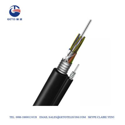 中国 GYTC8A 12の繊維OM3の繊維光学の装甲ケーブル 販売のため