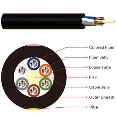 China GYFTY ITU 4KM 4 Core Single Mode Fiber Optic Cable for sale