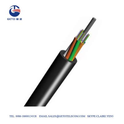 China Outdoor GYFTY G652D 12 Core Single Mode Fiber Optic Cable for sale