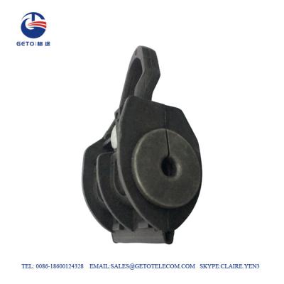 中国 FTTH 2KN 8mm HDGの鋼鉄ADSS光ファイバケーブル クリップ 販売のため