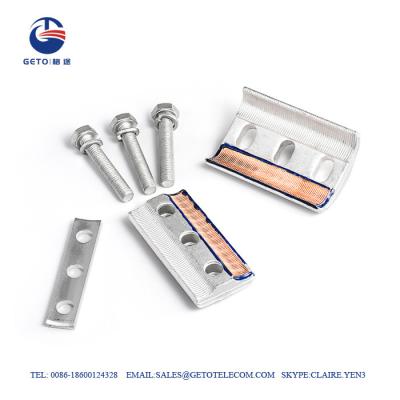China CAPG Bimetallic Copper Parallel Groove Clamp , Single Bolt Parallel Groove Connector for sale