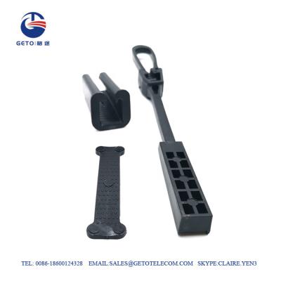 China FTTH Accessories Plastic Drop ISO Wire Tension Clamp for sale