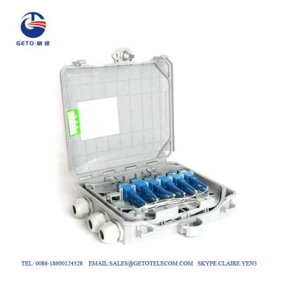 China Indoor ABS Mini 16 24 Cores FTTH Fiber Terminal Box for sale