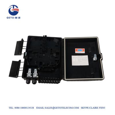 China OEM Outdoor Waterproof Black ABS FDB Fiber Distribution Box 16 Cores for sale
