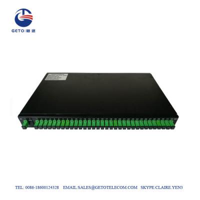 China 1650nm 1×32 Fiber Optic Splitter Rack Mount Plc for sale