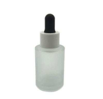 China Frosted White Essential Oil Dropper Bottles Nontoxic K1004 15ml 30ml for sale