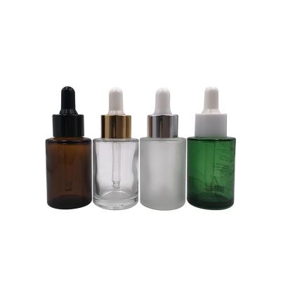China Amber Frosted 1 Oz Essential Oil Dropper Bottles K1009 Multipurpose Durable for sale