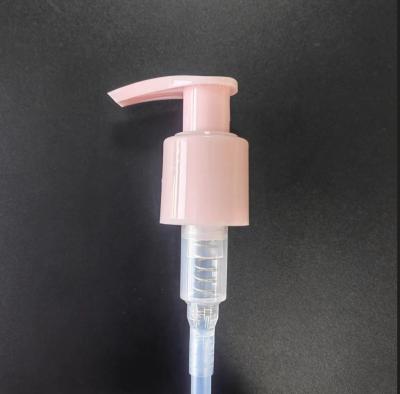 China Pink Clip Lock Lotion Dispenser Pump 24/410 28/410 Spring Internal For Shampoo for sale