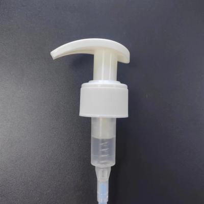 中国 316SS Spring White Body Lotion Dispenser Pump Neck 24 / 28 Discharge Rate 販売のため