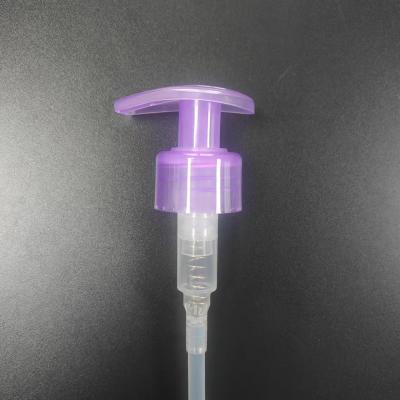 China Transparent Purple Body Lotion Pump Non Spill 1.20 - 1.50ml/T Te koop
