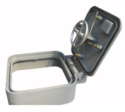 China Level Type Handle Internal Deck Use Aluminum Alloy Marine Hatch Cover for sale
