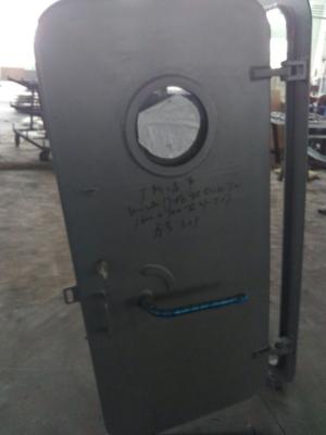China Marine Round Window Single Leaf Quick Action Weather Tight Steel Boat Access Doors for sale