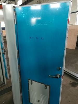 China Bolted Mounted Aluminum Marine Doors / Marine Hollow Cabin Door Customized Design for sale