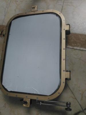 China Copper Material Frame Marine Windows , Safety Tempered Glass Openable Ship Windows for sale