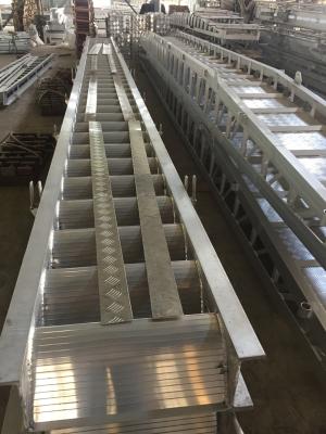 China Fixed Arch Steps / Aluminum Alloy marine boarding steps Accommodation Ladder for sale
