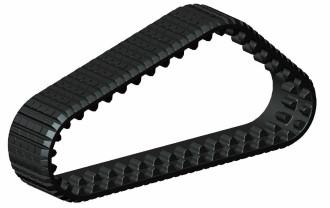 China Paver Type Alternative Harvester Rubber Track With Splash Guard for sale