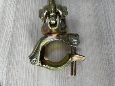 China Double Clamp Scaffolding Coupler Crossed Fastener Swivel Scaffold Coupler for sale