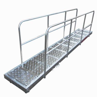 China Aluminum Alloy Steel Marine Boarding Ladder Strong Bearing Safety Emergency Boarding Ladder For Boats for sale