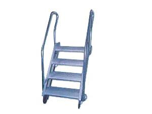 China Aluminium Alloy Marine Boarding Ladder Anti-Slip Feet Strong Anti-Rust Bulwark Ladder for sale