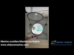 Fixed Marine Porthole Windows Side Scuttle With Storm Cover