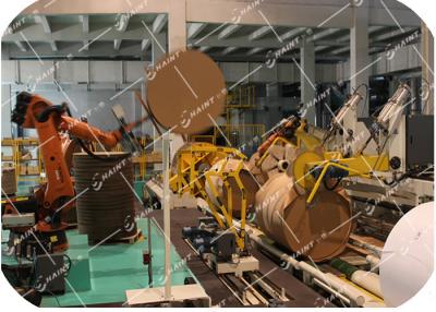 China Rolo de papel automático Kraft/máquina envoltório do estiramento, máquina de envolvimento de papel inteligente à venda