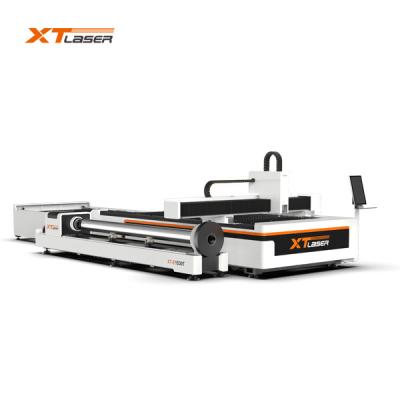 China Highly Flexible 8KW fiber laser tube cutter Machine Accurate Positioning for sale