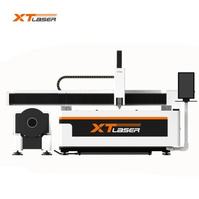 China Tube And Sheet Dual Use Fiber Laser Cutting Machine 1510x3050mm 1510x4550mm for sale