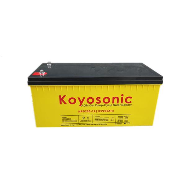 Quality Koyosonic Sealed Gel Battery 12v 200ah Solar Storage Battery for sale