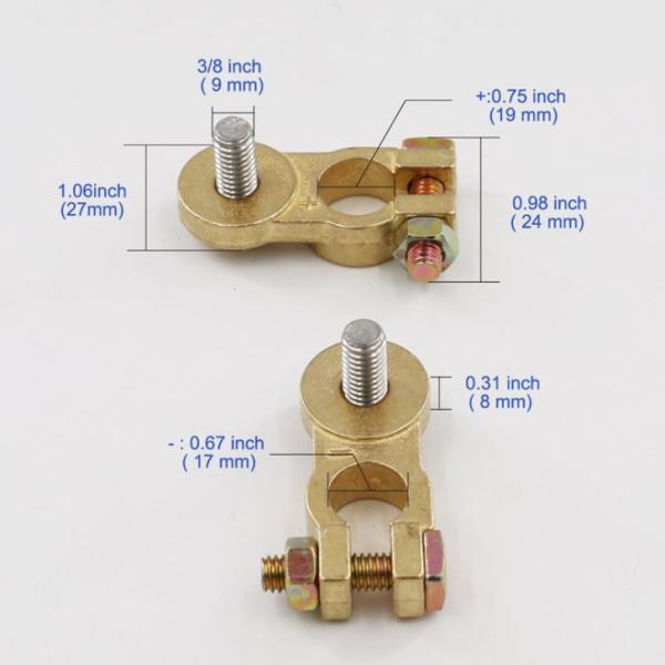 Quality M6 M8 Mini Cooper Battery Terminals For Marine Lead Acid Battery for sale