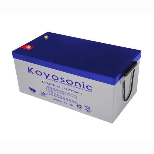 Quality 12V 270AH Lead Carbon Deep Cycle Battery Rechargeable For Power Grid System for sale